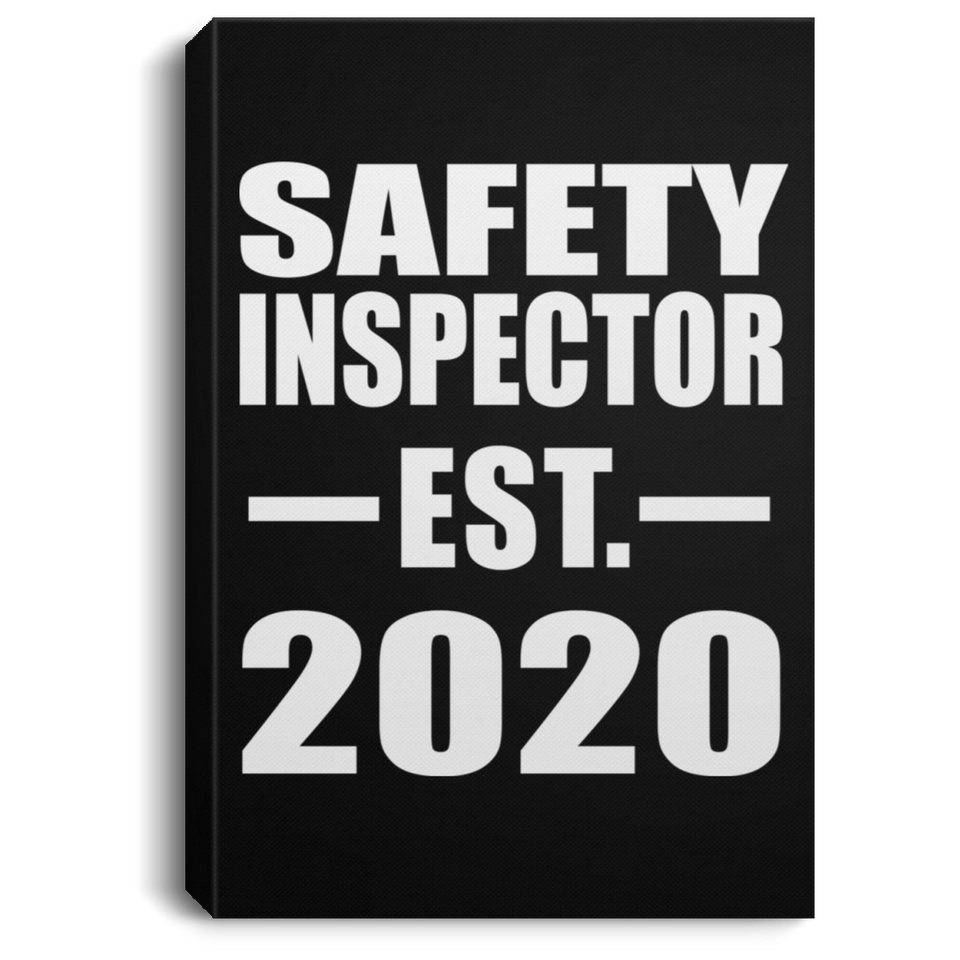 Safety Inspector Established EST. 2020 - Canvas Portrait