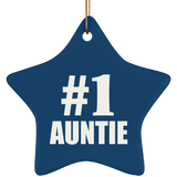Number One #1 Auntie - Star Ornament