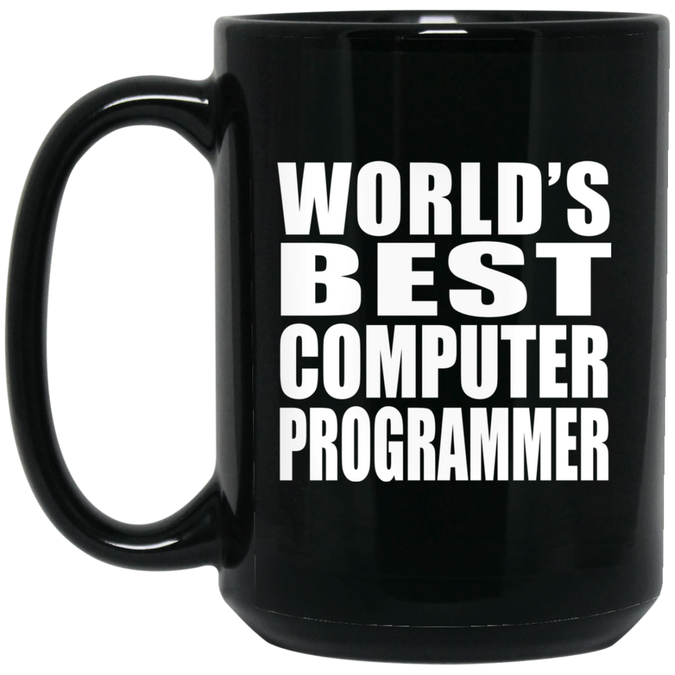 World's Best Computer Programmer - 15 Oz Coffee Mug Black