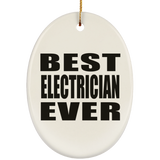 Best Electrician Ever - Oval Ornament