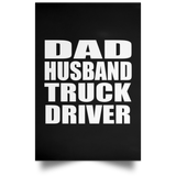 Dad Husband Truck Driver - Poster Portrait