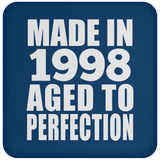 26th Birthday Made In 1998 Aged to Perfection - Drink Coaster