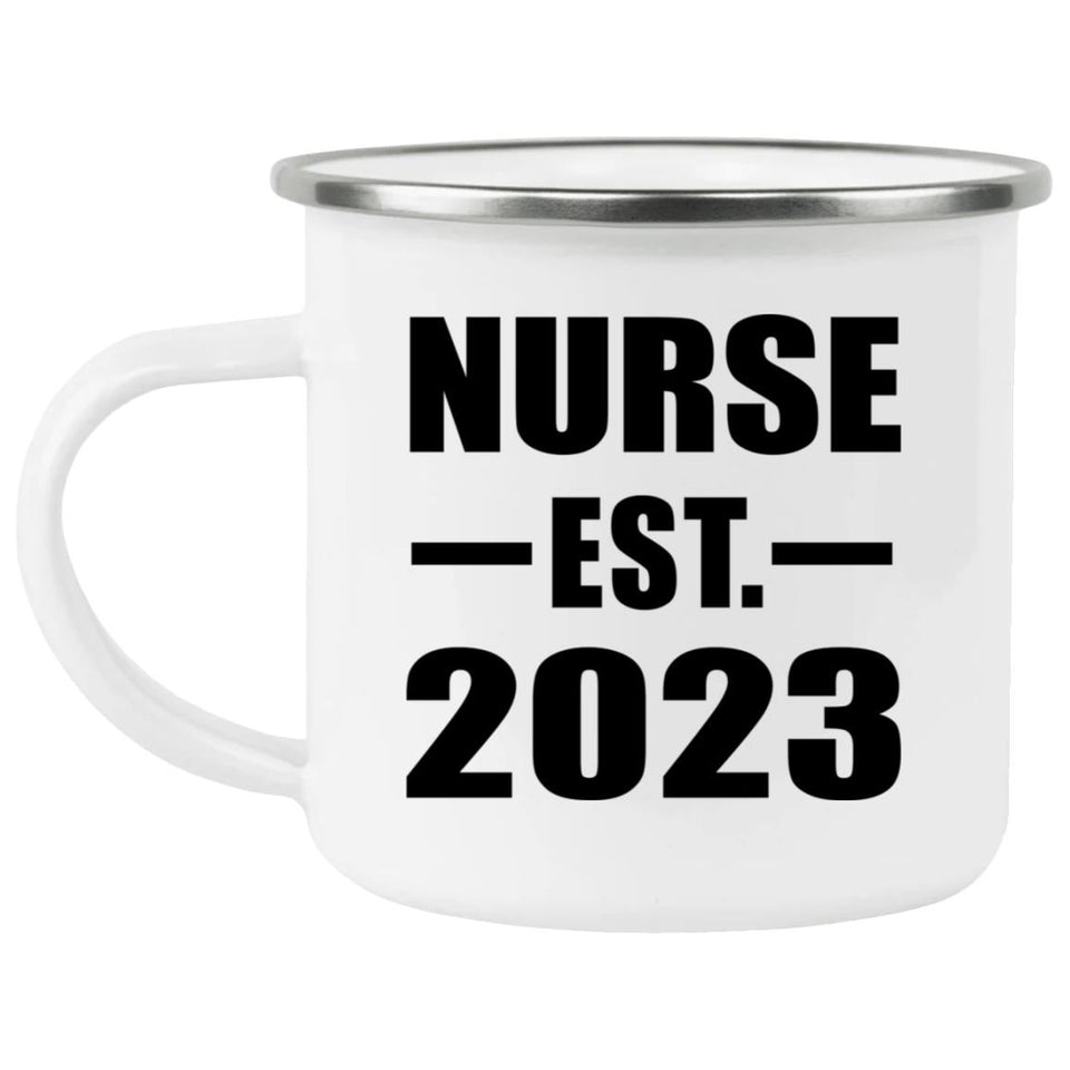 Nurse Established EST. 2023 - 12oz Camping Mug