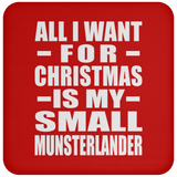 All I Want For Christmas Is My Small Munsterlander - Coaster