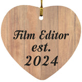 Film Editor Established Est. 2024 - Heart Ornament C