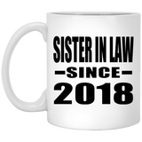 Sister In Law Since 2018 - 11 Oz Coffee Mug