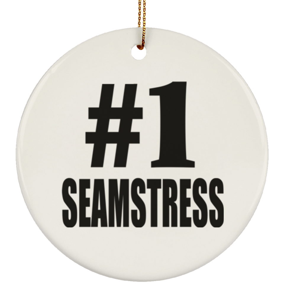 Number One #1 Seamstress - Circle Ornament