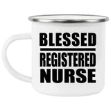 Blessed Registered Nurse - 12oz Camping Mug