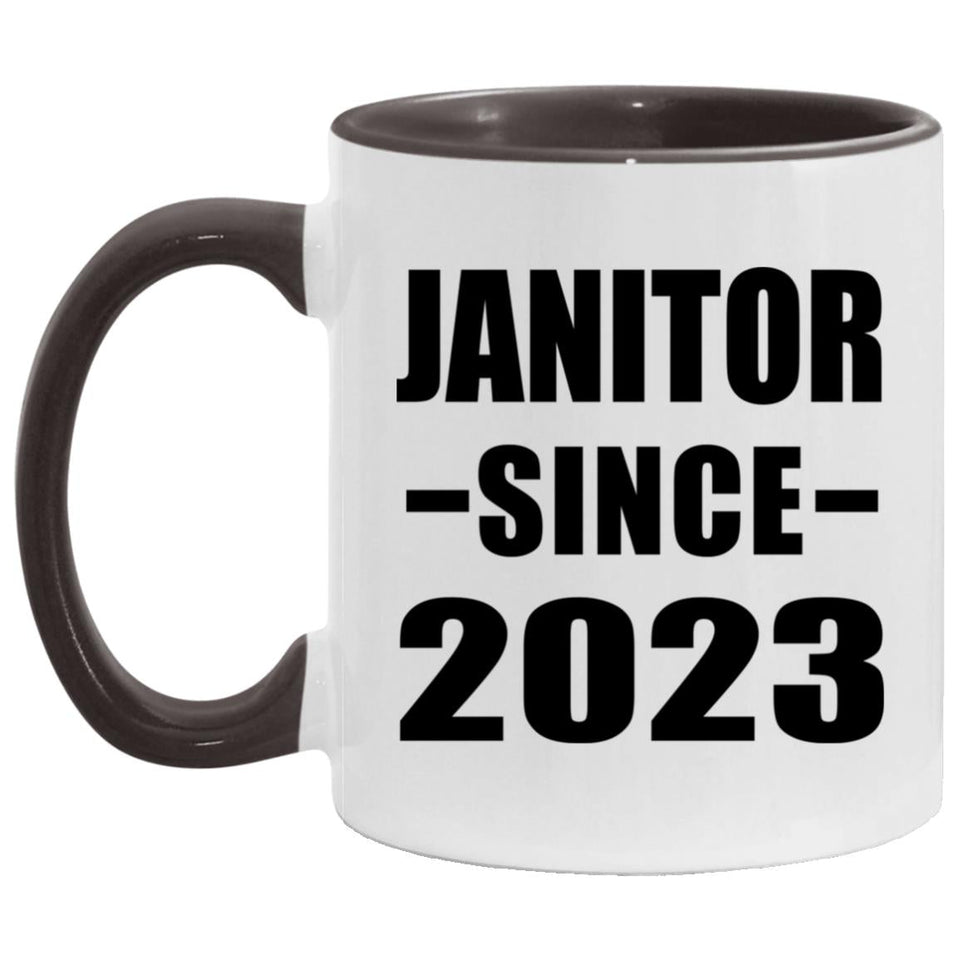 Janitor Since 2023 - 11oz Accent Mug Black