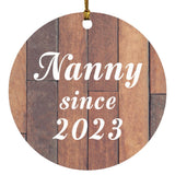 Nanny Since 2023 - Circle Ornament E