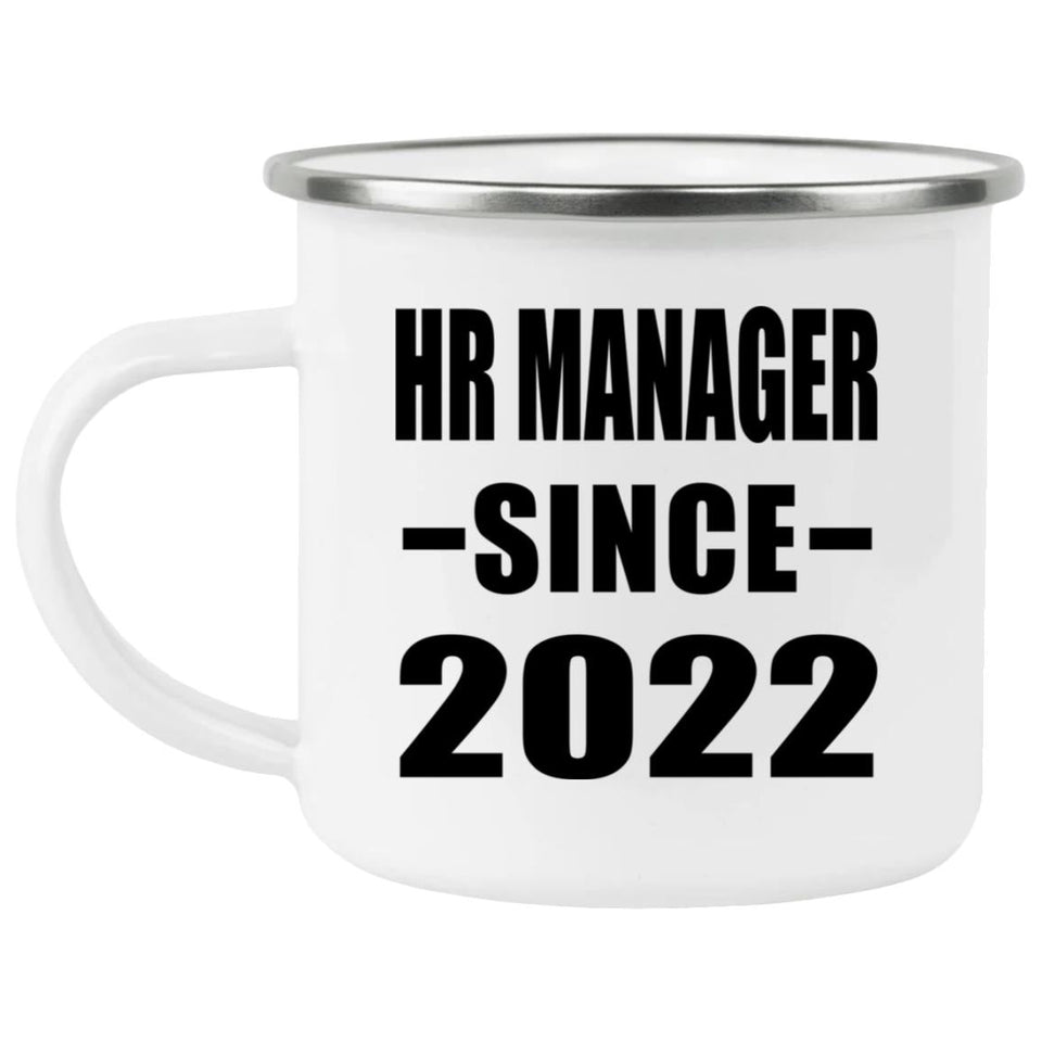 HR Manager Since 2022 - 12oz Camping Mug