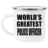 World's Greatest Police Officer - 12oz Camping Mug