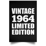 60th Birthday Vintage 1964 Limited Edition - Poster Portrait