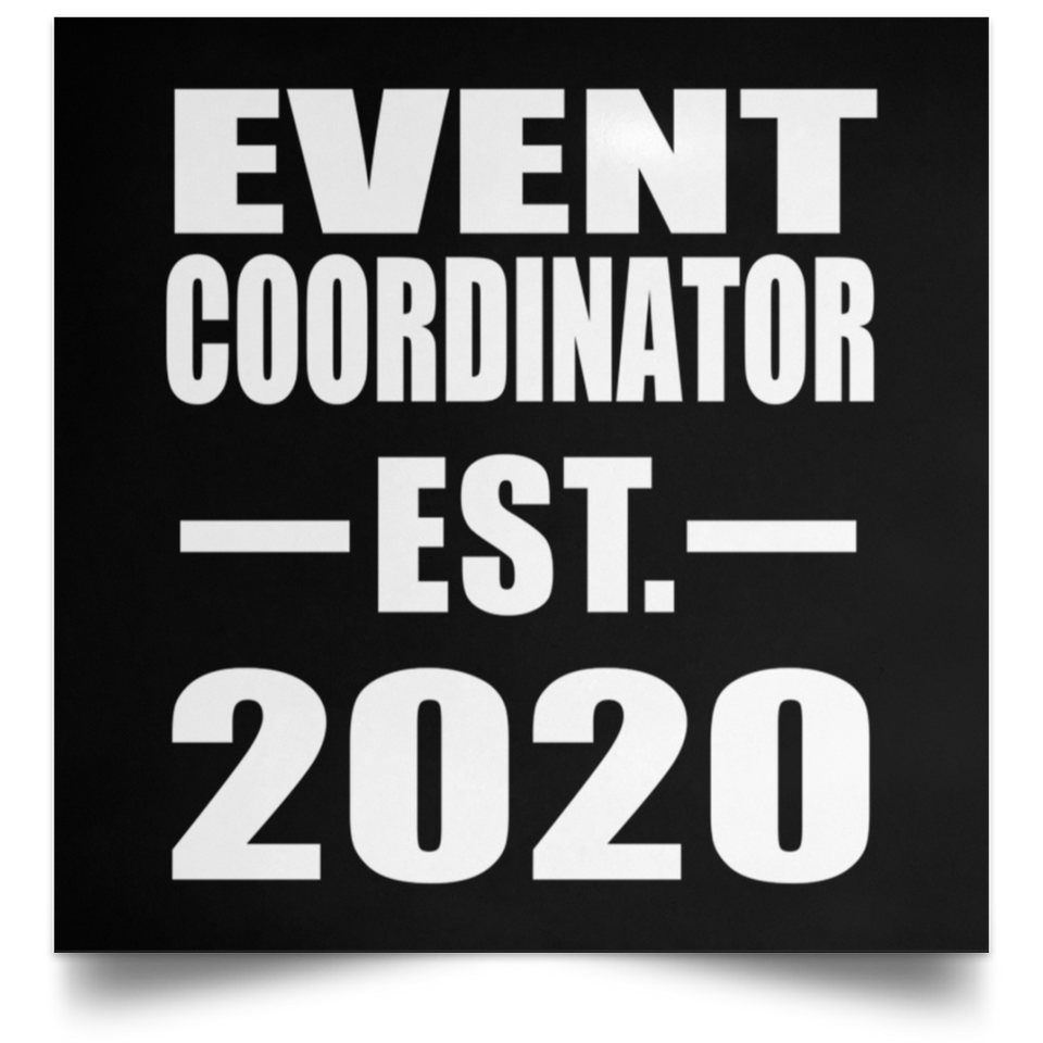 Event Coordinator Established EST. 2020 - Poster Square