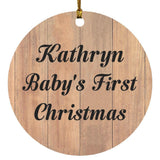 Kathryn Baby's First Christmas - Circle Ornament C