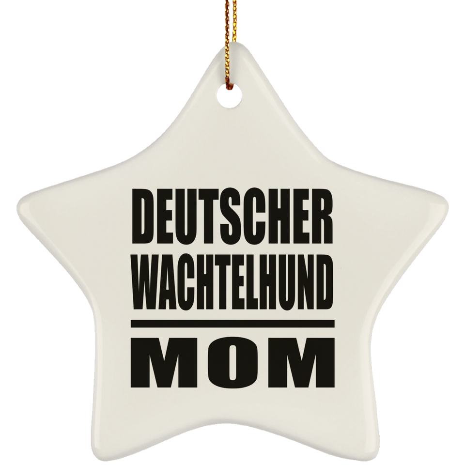 Deutscher Wachtelhund Mom - Star Ornament