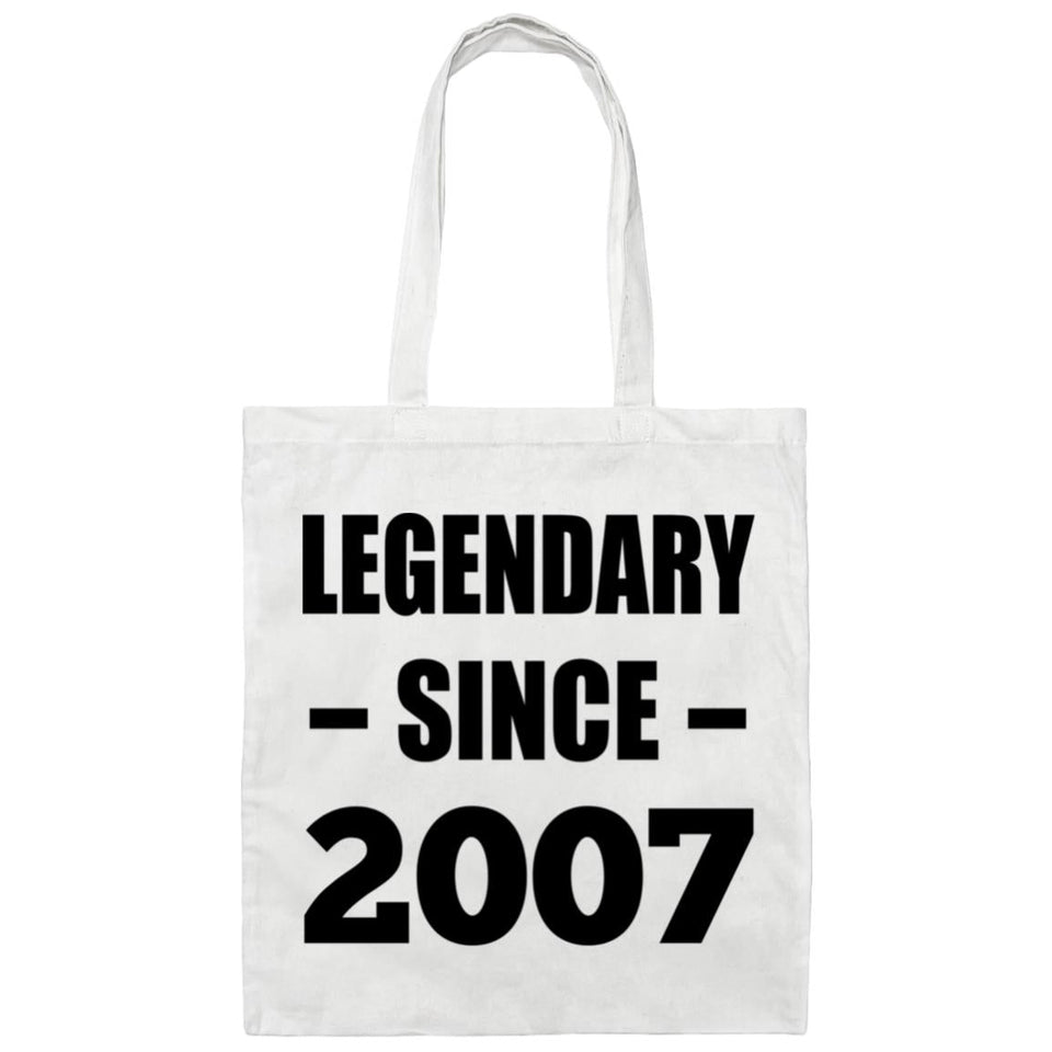 17th Birthday Legendary Since 2007 - Tote Bag White