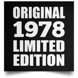 46th Birthday Original 1978 Limited Edition - Poster Square