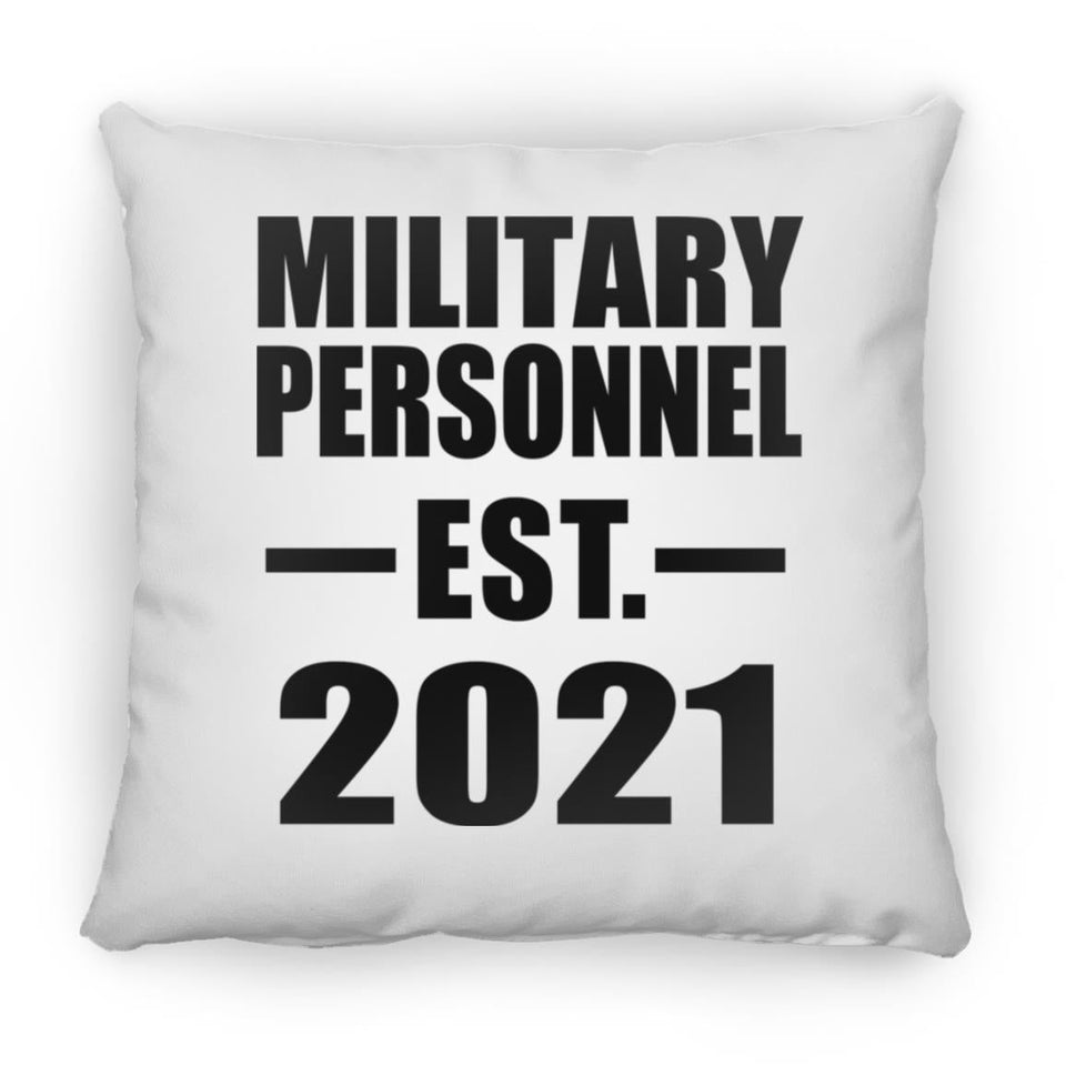 Military Personnel Established EST. 2021 - Throw Pillow