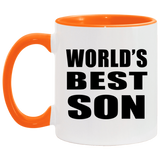World's Best Son - 11oz Accent Mug Orange