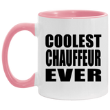 Coolest Chauffeur Ever - 11oz Accent Mug Pink