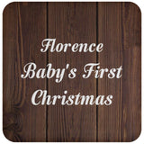 Florence Baby's First Christmas - Drink Coaster D