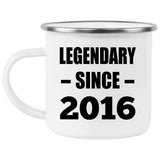 8th Birthday Legendary Since 2016 - 12oz Camping Mug