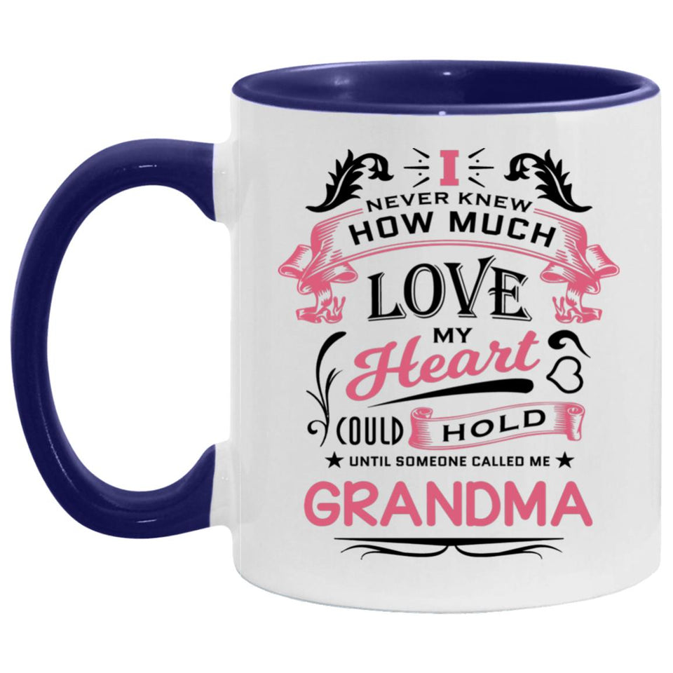 How Much Love Could Hold Until Called Me Grandma - 11oz Accent Mug Purple