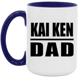 Kai Ken Dad - 15oz Accent Mug Purple