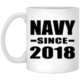 Navy Since 2018 - 11 Oz Coffee Mug