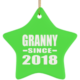 Granny Since 2018 - Star Ornament