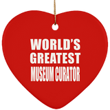 World's Greatest Museum Curator - Heart Ornament
