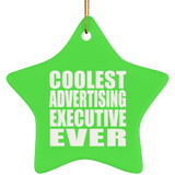 Coolest Advertising Executive Ever - Star Ornament