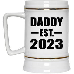 Daddy Established EST. 2023 - Beer Stein