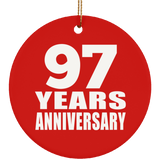 97th Anniversary 97 Years Anniversary - Circle Ornament