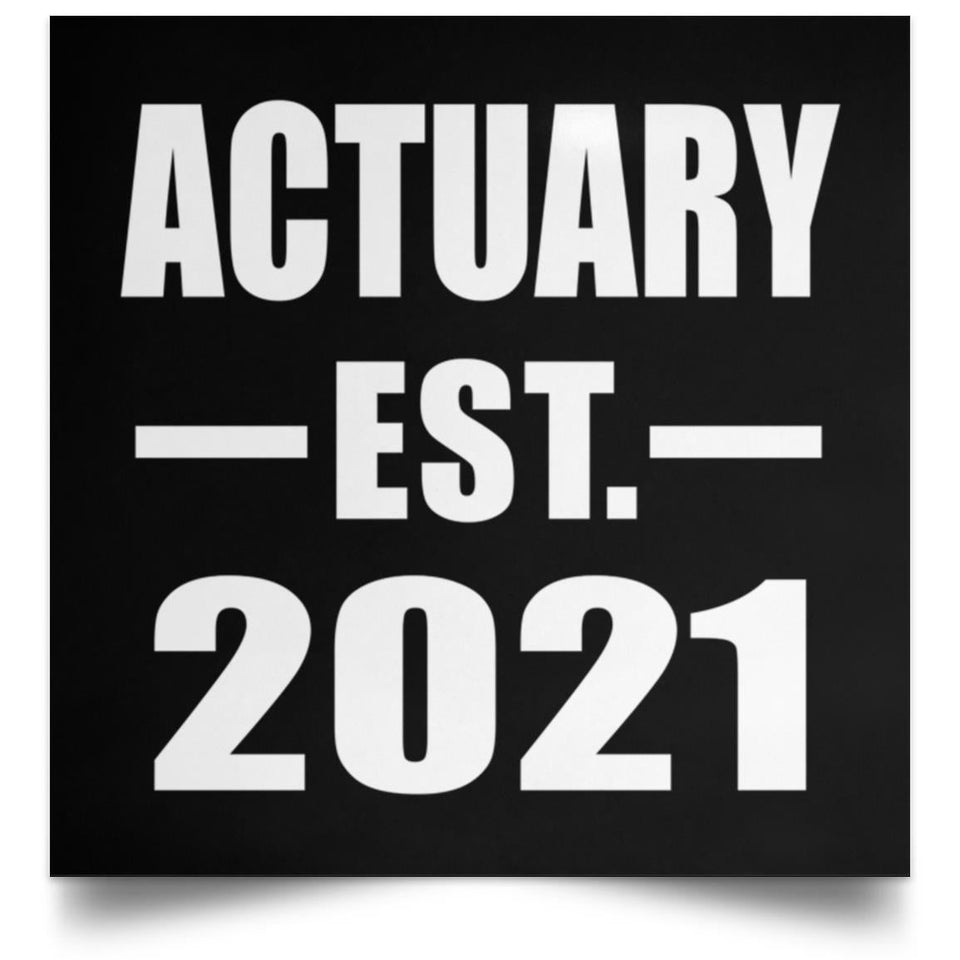 Actuary Established EST. 2021 - Poster Square