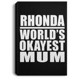 Rhonda World's Okayest Mum - Canvas Portrait