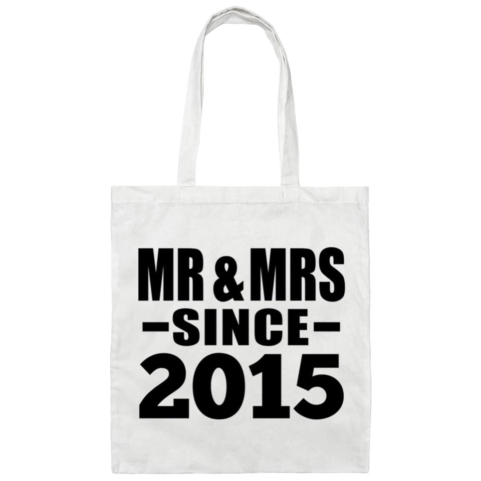9th Anniversary Mr & Mrs Since 2015 - Tote Bag White