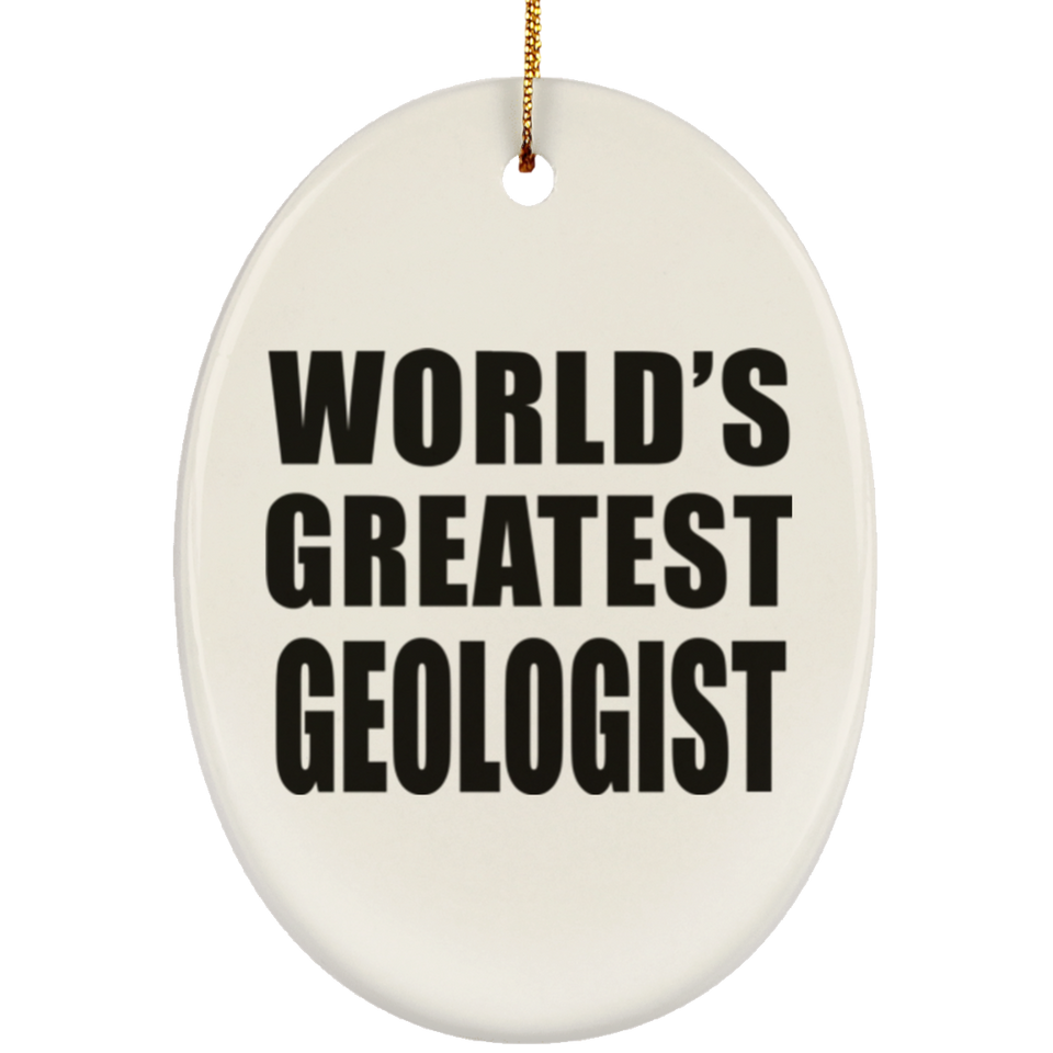World's Greatest Geologist - Oval Ornament