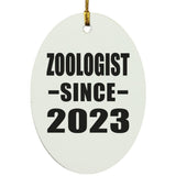 Zoologist Since 2023 - Oval Ornament