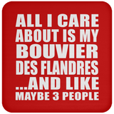 All I Care About Is My Bouvier Des Flandres - Drink Coaster
