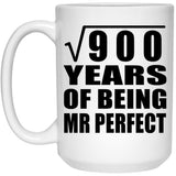 30th Anniversary Square Root of 900 Years of Mr Perfect - 15oz Coffee Mug