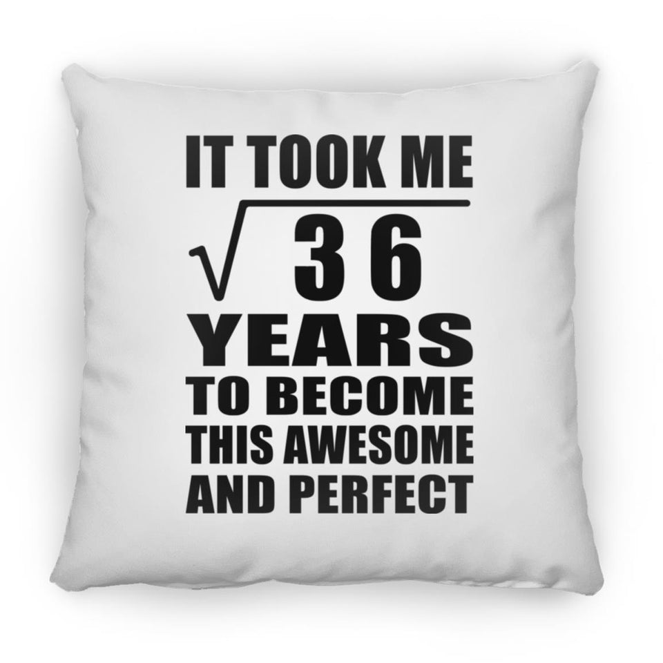 6th Birthday Took Square Root of 36 Years To Awesome - Throw Pillow
