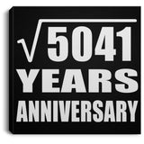 71st Anniversary Square Root of 5041 Years Anniversary - Canvas Square
