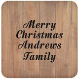 Merry Christmas Andrews Family - Drink Coaster C