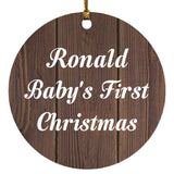 Ronald Baby's First Christmas - Circle Ornament D