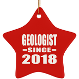 Geologist Since 2018 - Star Ornament