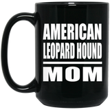 American Leopard Hound Mom - 15oz Coffee Mug Black