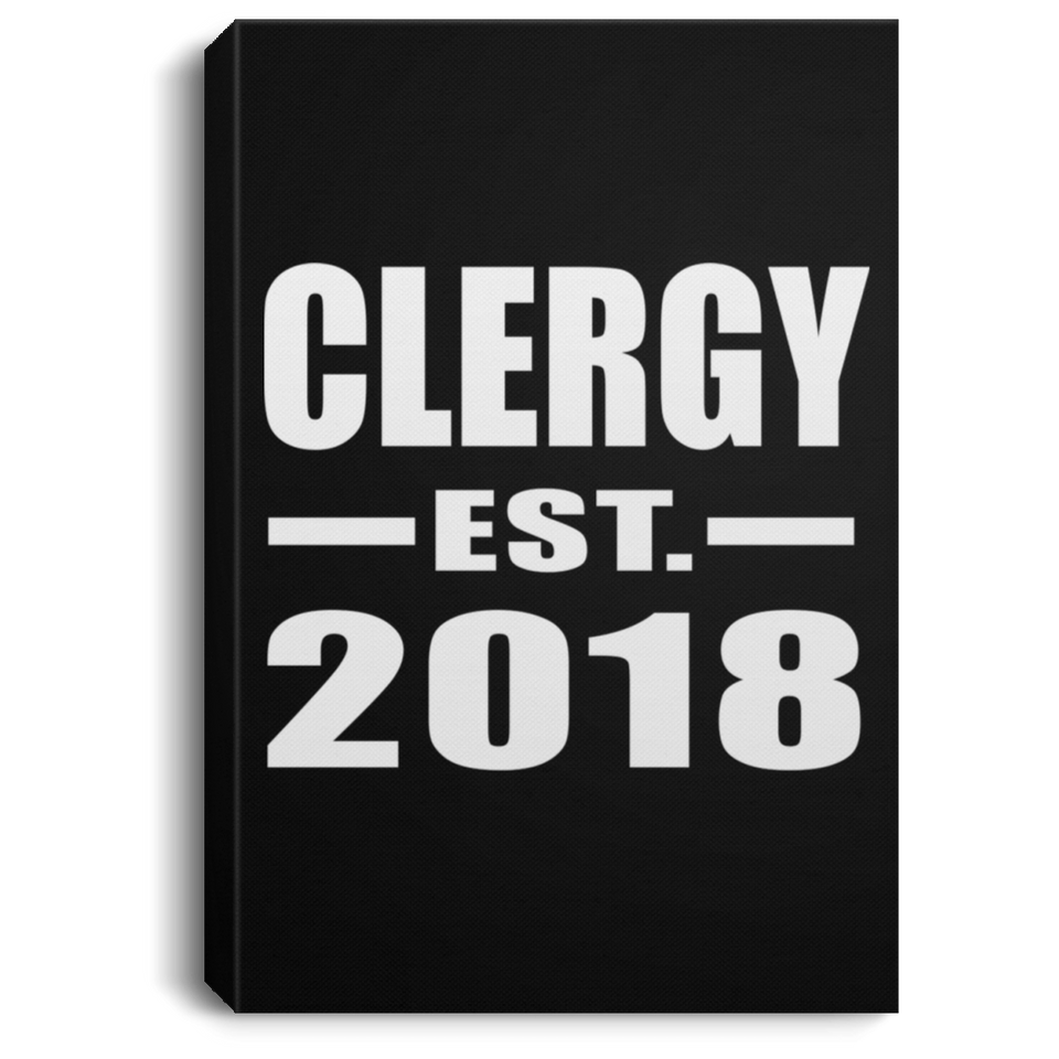 Clergy Established EST. 2018 - Canvas Portrait