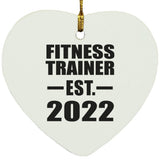 Fitness Trainer Established EST. 2022 - Heart Ornament
